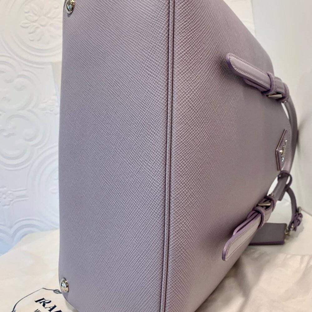 BRAND NEW Prada Saffiano Cuir Lavender Glicine Bag Purse - Picture 7 of 11